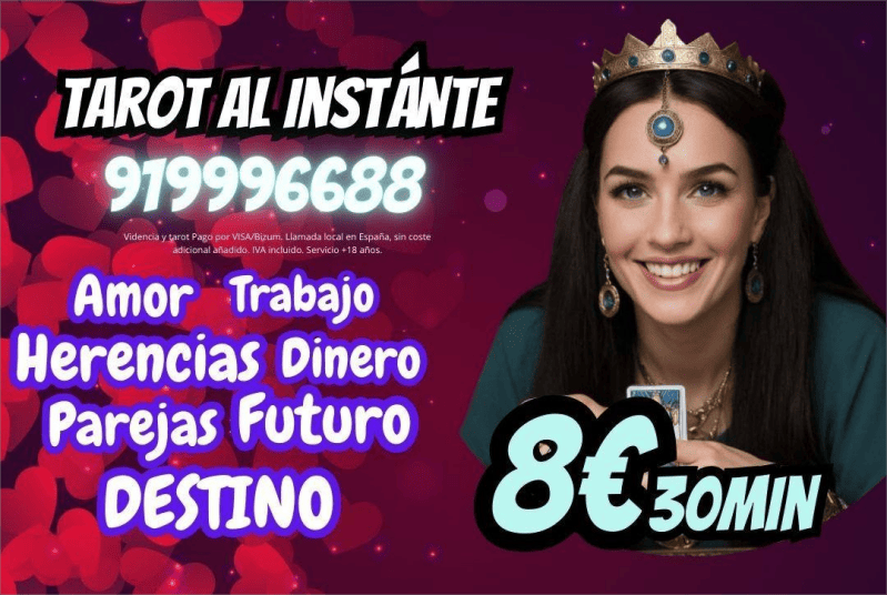 Tarotista en línea 8 euros para el amor, trabajo, dinero. parejas y lo que necesites preguntar