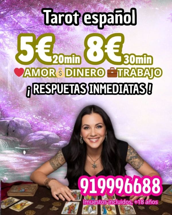 Tarot barato 5 euros 20 minutos. Tarot en español